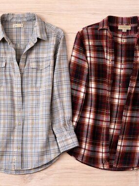 Flannel Shirt Bundle – 3 Cozy Button-Ups